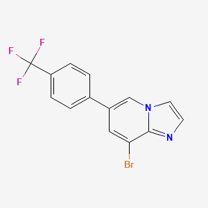 8-Bromo-6-(4-trifluoromethyl-phenyl)-imidazo[1,2-a]pyridine
