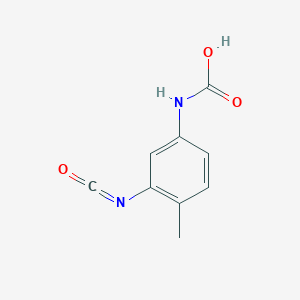 molecular formula C9H8N2O3 B14693533 Carbamic acid, (3-isocyanato-4-methylphenyl)- CAS No. 26488-57-3