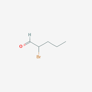molecular formula C5H9BrO B14693537 2-Bromopentanal CAS No. 35066-19-4