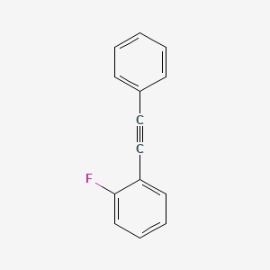 molecular formula C14H9F B14693550 Benzene, 1-fluoro-2-(phenylethynyl)- CAS No. 29778-27-6
