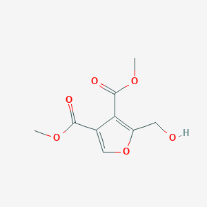 molecular formula C9H10O6 B14693559 Dimethyl 2-(hydroxymethyl)furan-3,4-dicarboxylate CAS No. 33038-35-6