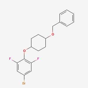 2-(4-(Benzyloxy)cyclohexyloxy)-5-bromo-1,3-difluorobenzene