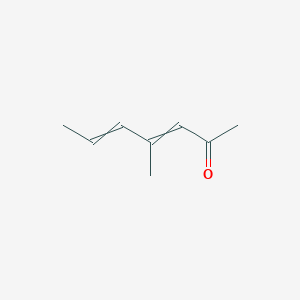molecular formula C8H12O B14693581 4-Methylhepta-3,5-dien-2-one CAS No. 29178-97-0