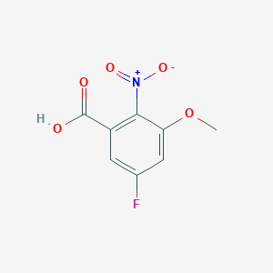 molecular formula C8H6FNO5 B1469360 5-Fluoro-3-methoxy-2-nitrobenzoic acid CAS No. 1007113-04-3