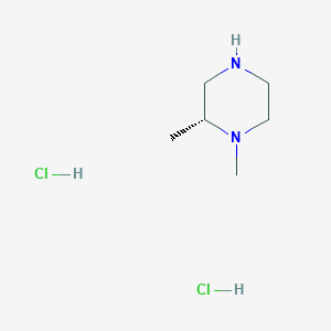 molecular formula C6H16Cl2N2 B1469363 (2R)-1,2-二甲基哌嗪二盐酸盐 CAS No. 1152110-23-0