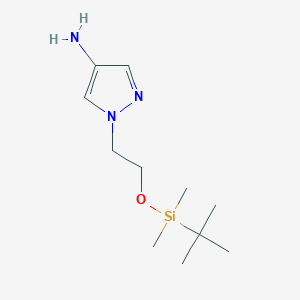 1-(2-(tert-Butyldimethylsilyloxy)ethyl)-1H-pyrazol-4-amine