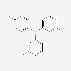molecular formula C21H21P B14693666 Bis(3-methylphenyl)-(4-methylphenyl)phosphane CAS No. 35123-59-2
