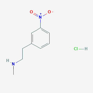 molecular formula C9H13ClN2O2 B1469367 甲基[2-(3-硝基苯基)乙基]胺盐酸盐 CAS No. 1803604-79-6
