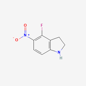 4-fluoro-5-nitro-2,3-dihydro-1H-indole