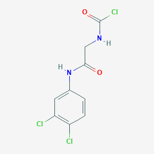 molecular formula C9H7Cl3N2O2 B14693710 [2-(3,4-Dichloroanilino)-2-oxoethyl]carbamyl chloride CAS No. 31949-01-6