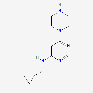 N-(cyclopropylmethyl)-6-piperazin-1-ylpyrimidin-4-amine