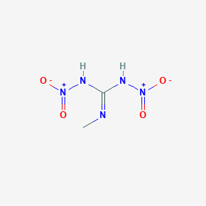 molecular formula C2H5N5O4 B14693730 N''-Methyl-N,N'-dinitroguanidine CAS No. 27478-21-3