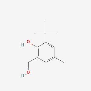 molecular formula C12H18O2 B14693748 Benzenemethanol, 3-(1,1-dimethylethyl)-2-hydroxy-5-methyl- CAS No. 25844-12-6