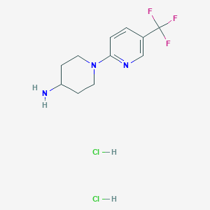 molecular formula C11H16Cl2F3N3 B1469375 1-[5-(三氟甲基)吡啶-2-基]哌啶-4-胺二盐酸盐 CAS No. 898271-39-1