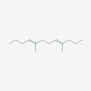 molecular formula C14H26 B14693770 4,8-Dimethyldodeca-4,8-diene CAS No. 23612-85-3
