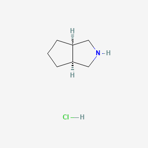 molecular formula C7H14ClN B1469378 cis-Octahydrocyclopenta[c]pyrrole hydrochloride CAS No. 926276-10-0