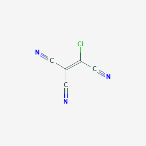 molecular formula C5ClN3 B14693799 Chloroethene-1,1,2-tricarbonitrile CAS No. 33342-62-0