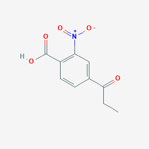 molecular formula C10H9NO5 B1469380 2-Nitro-4-propanoylbenzoic acid CAS No. 889856-63-7