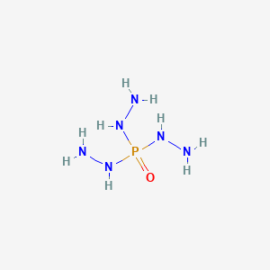 molecular formula H9N6OP B14693815 Phosphoric trihydrazide CAS No. 25841-83-2