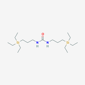 molecular formula C19H44N2OSi2 B14693819 N,N'-Bis[3-(triethylsilyl)propyl]urea CAS No. 24599-75-5