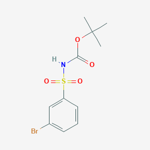 molecular formula C11H14BrNO4S B1469383 Tert-butyl 3-bromophenylsulfonylcarbamate CAS No. 1034175-17-1