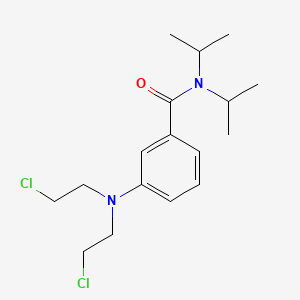 molecular formula C17H26Cl2N2O B14693876 m-(Bis(2-chloroethyl)amino)-N,N-diisopropylbenzamide CAS No. 24830-47-5