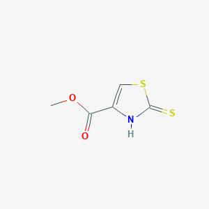 molecular formula C5H5NO2S2 B1469388 Methyl 2-sulfanyl-1,3-thiazole-4-carboxylate CAS No. 189152-72-5