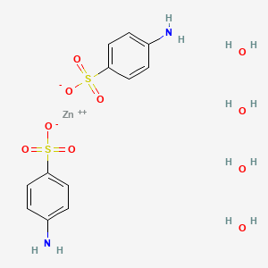 molecular formula C12H20N2O10S2Zn B14693895 Sulfanilate ZINC CAS No. 31884-76-1
