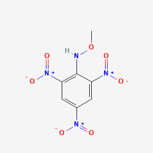 molecular formula C7H6N4O7 B14693897 Benzenamine, N-methoxy-2,4,6-trinitro- CAS No. 24914-56-5