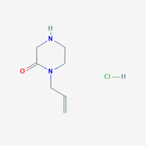 molecular formula C7H13ClN2O B1469390 1-(Prop-2-en-1-yl)piperazin-2-one hydrochloride CAS No. 866335-42-4
