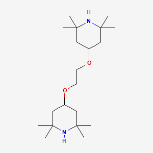 molecular formula C20H40N2O2 B14693902 4,4'-[Ethane-1,2-diylbis(oxy)]bis(2,2,6,6-tetramethylpiperidine) CAS No. 26597-25-1