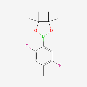 molecular formula C13H17BF2O2 B1469392 2-(2,5-difluoro-4-methylphenyl)-4,4,5,5-tetramethyl-1,3,2-dioxaborolane CAS No. 1116681-97-0