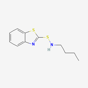 molecular formula C11H14N2S2 B14693923 N-butylbenzothiazole-2-sulfenamide CAS No. 32997-27-6