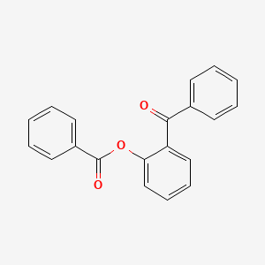molecular formula C20H14O3 B14693930 Methanone, [2-(benzoyloxy)phenyl]phenyl- CAS No. 33719-60-7
