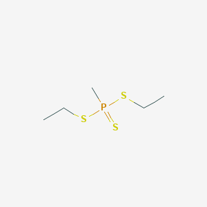 molecular formula C5H13PS3 B14693958 Diethyl methylphosphonotrithioate CAS No. 31650-57-4