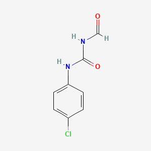 molecular formula C8H7ClN2O2 B14693980 N-[(4-chlorophenyl)carbamoyl]formamide CAS No. 34114-06-2