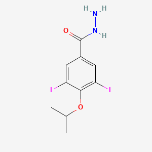 molecular formula C10H12I2N2O2 B14693996 Benzoic acid, 3,5-diiodo-4-isopropoxy-, hydrazide CAS No. 24022-28-4