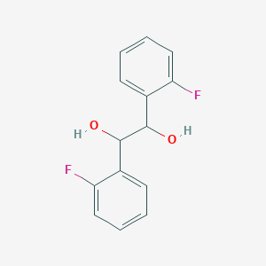molecular formula C14H12F2O2 B14694008 1,2-Bis(2-fluorophenyl)ethane-1,2-diol CAS No. 24133-56-0