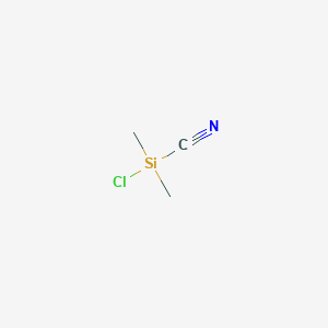 molecular formula C3H6ClNSi B14694010 Chloro(dimethyl)silanecarbonitrile CAS No. 23864-05-3