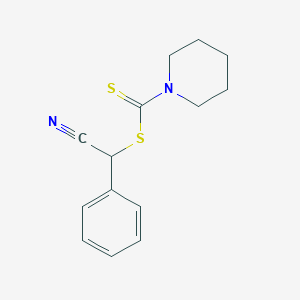 molecular formula C14H16N2S2 B14694014 Cyano(phenyl)methyl piperidine-1-carbodithioate CAS No. 28280-12-8