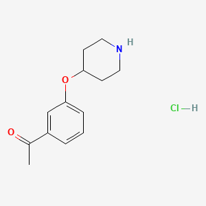 1-(3-(Piperidin-4-yloxy)phenyl)ethanone hydrochloride