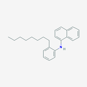 molecular formula C24H29N B14694065 N-(Octylphenyl)-1-naphthalenamine CAS No. 25619-54-9