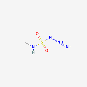 molecular formula CH4N4O2S B14694068 Sulfamoyl azide, methyl- CAS No. 33581-88-3