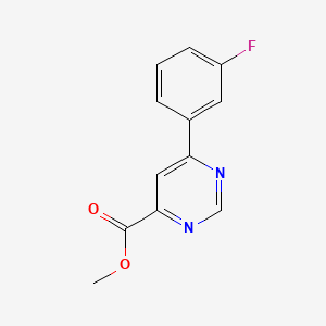 Methyl 6-(3-fluorophenyl)pyrimidine-4-carboxylate
