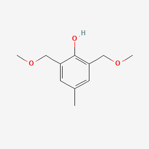 molecular formula C11H16O3 B14694099 2,6-Bis(methoxymethyl)-4-methylphenol CAS No. 32449-09-5