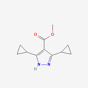 methyl 3,5-dicyclopropyl-1H-pyrazole-4-carboxylate