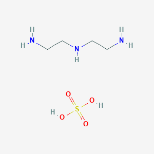 molecular formula C4H15N3O4S B14694134 N'-(2-aminoethyl)ethane-1,2-diamine;sulfuric acid CAS No. 25723-53-9