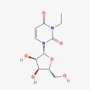 molecular formula C11H16N2O6 B14694164 3-Ethyluridine CAS No. 27190-00-7
