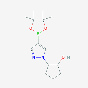 2-[4-(4,4,5,5-tetramethyl-1,3,2-dioxaborolan-2-yl)-1H-pyrazol-1-yl]Cyclopentanol