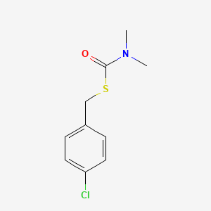 molecular formula C10H12ClNOS B14694183 S-(4-Chlorobenzyl)-N,N-dimethylthiocarbamate CAS No. 33688-98-1